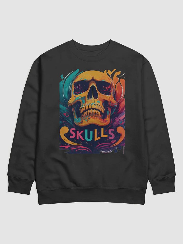 Vibrant Skulls Artistic Sweatshirt product image (1)