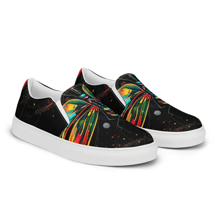 Women's Brilliant Dragonfluy slip on canvas shoes product image (2)