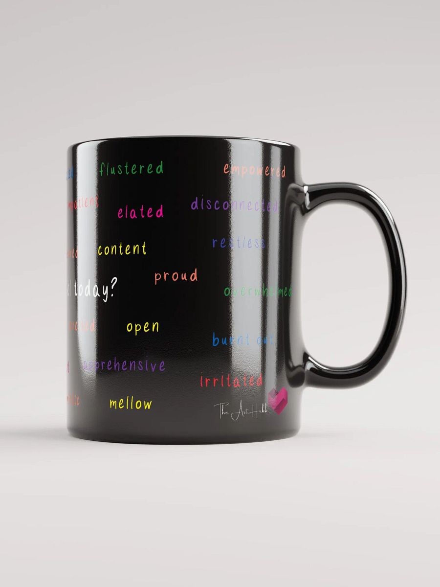Feeling Words Mug in Black product image (6)