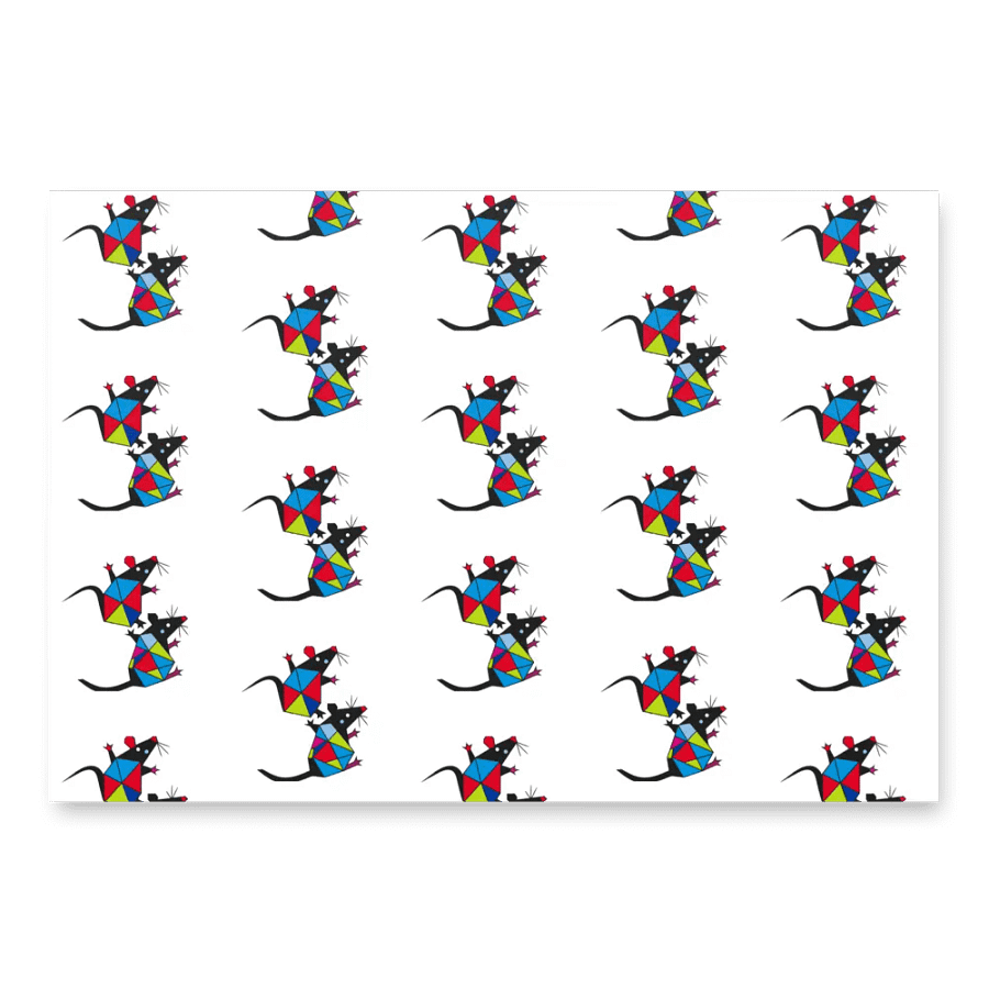 rats of cubism wrapping paper product image (8)