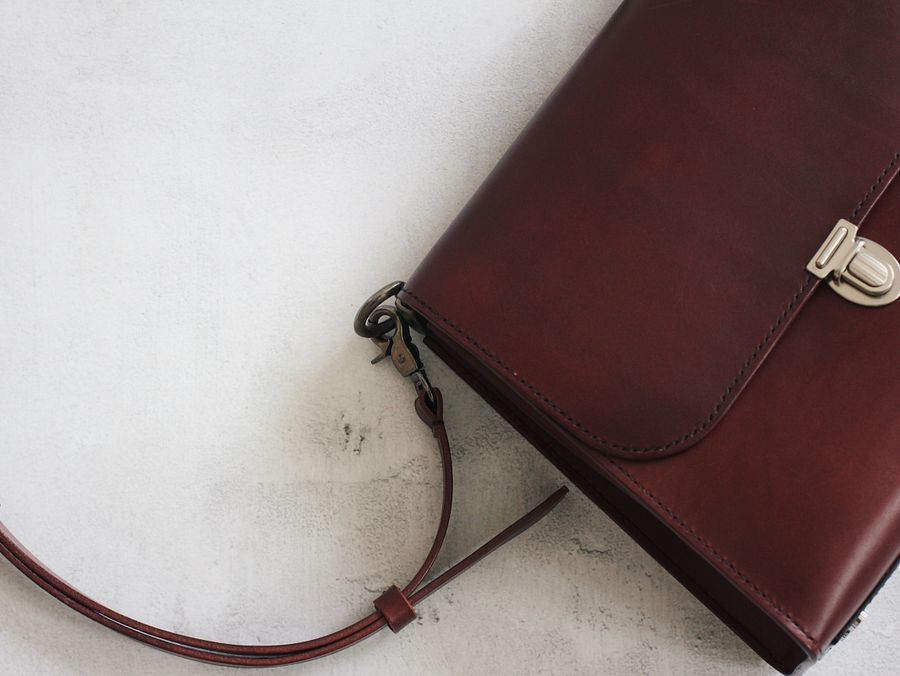Maroon Leather Cross-body Bag - Medium product image (10)