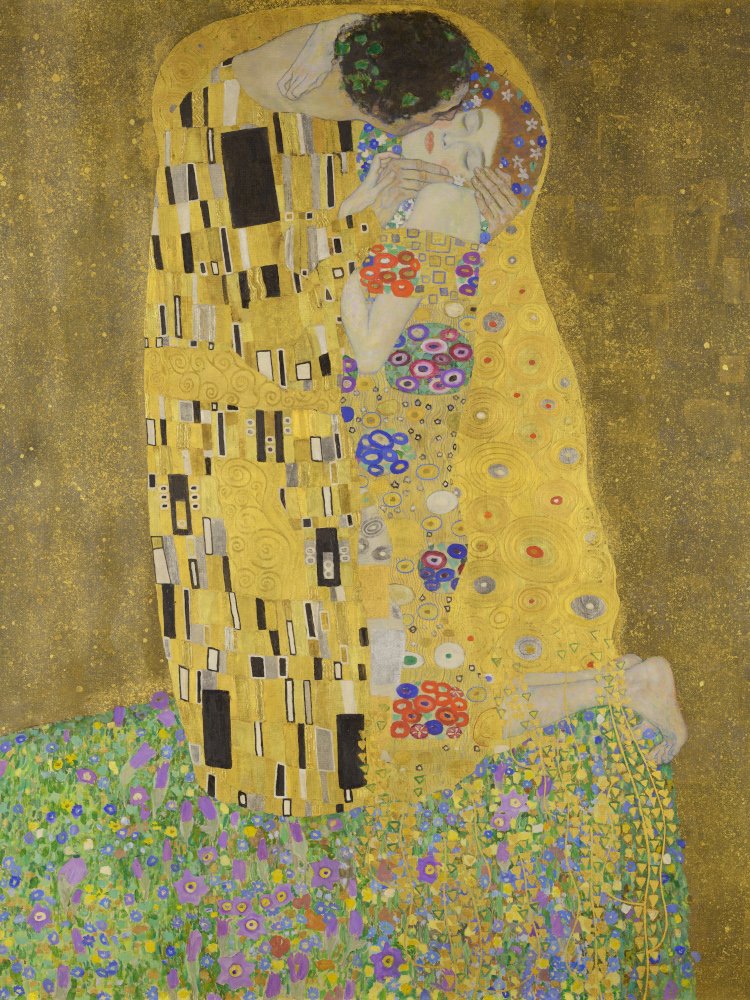 Klimt The Kiss Fine Art Scrunchie with Bow product image (4)