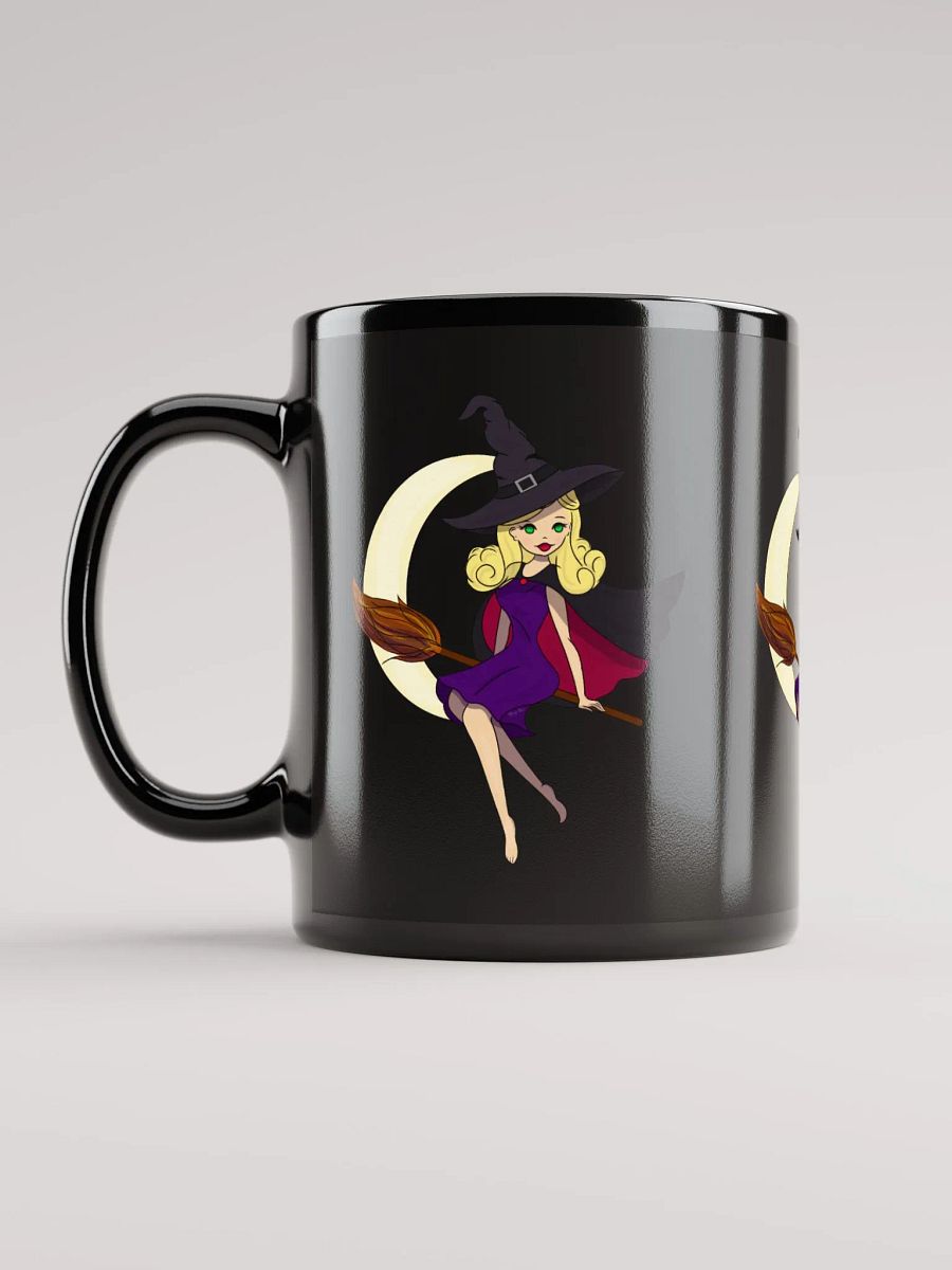 Moon Witch Glossy Black Mug product image (6)