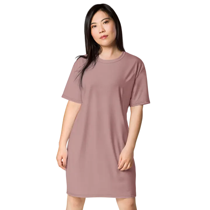 Effortless Chic Pink T-Shirt Dress product image (1)