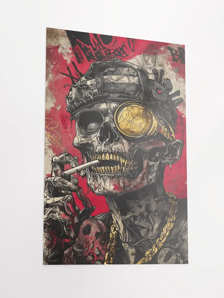 Gritty Punk Skeleton Poster product image (2)
