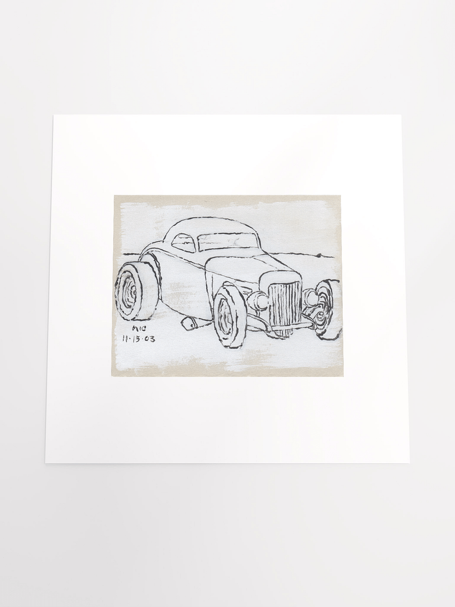 White Hotrod #4 Print product image (5)