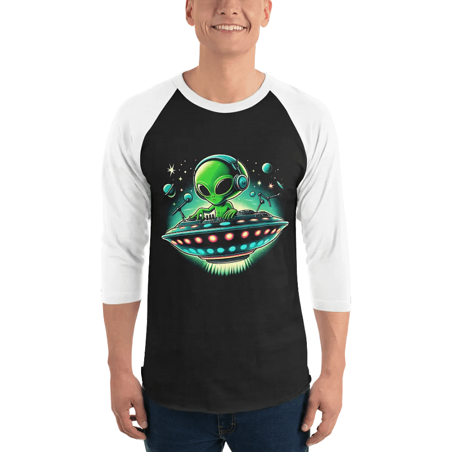 Alien DJ Baseball Style Tee - Dark Torso Colors product image (4)