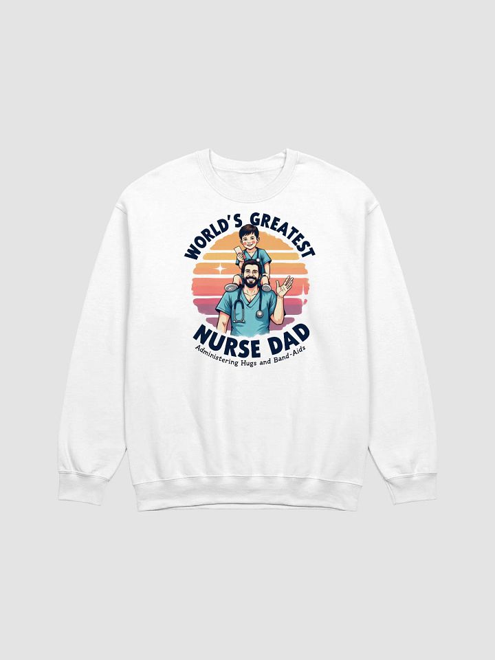 World's Greatest Nurse Dad Crewneck Sweatshirt product image (5)