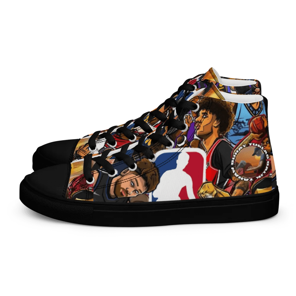 Balik Tanaw NBA Action Men's High Top Canvas Shoes product image (4)