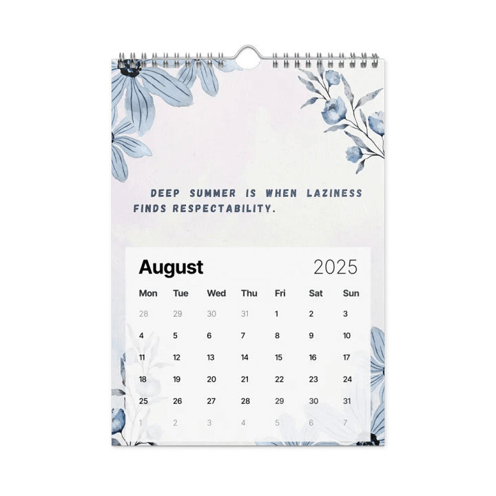 FLORAL INSPIRATIONAL QUOTES WALL CALENDAR 2025 product image (2)