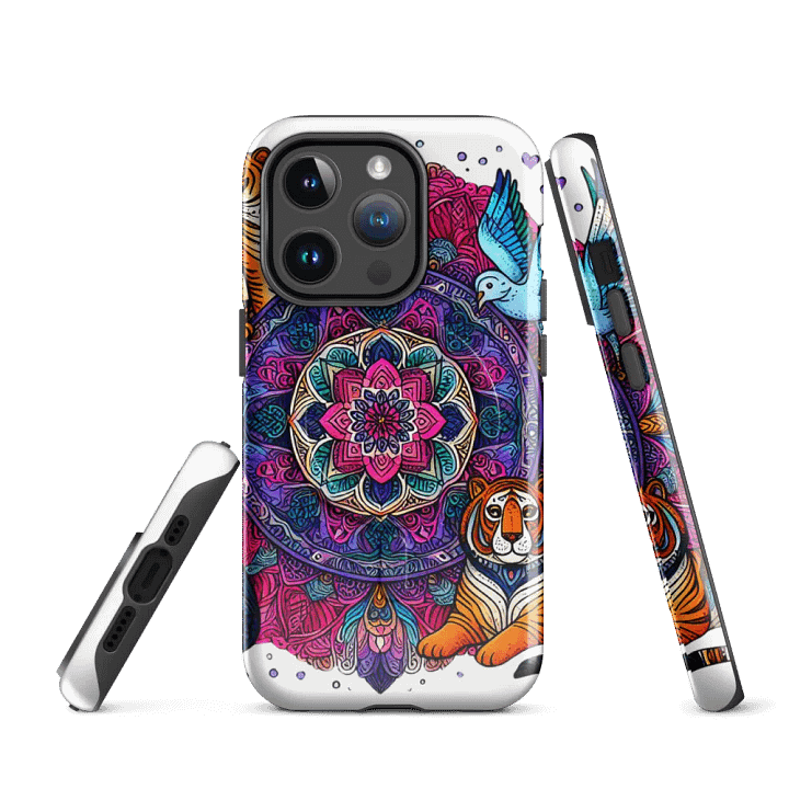 MagSafe® Tough Case for iPhone® | Mandala Wild: AI-Designed Collection of Animal Motifs product image (3)