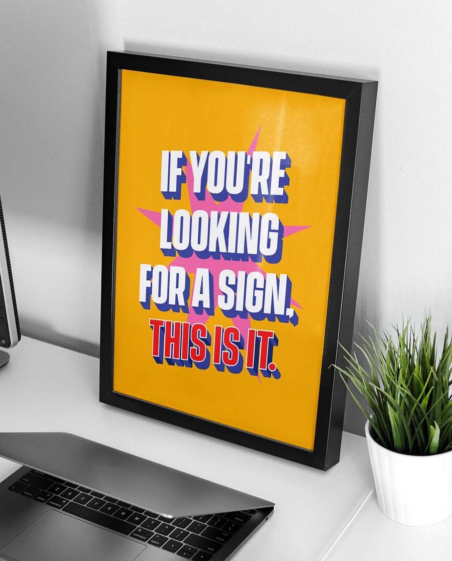 This is a Sign Quote Affirmation Printable Wall Art Decor - Instant Download product image (2)