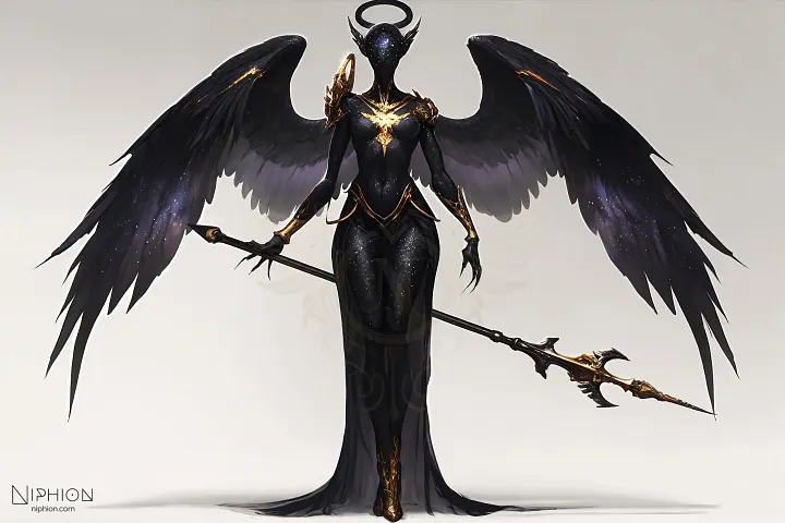 High-Resolution Digital Art – Nebula Archangel, Character Design #3 product image (1)