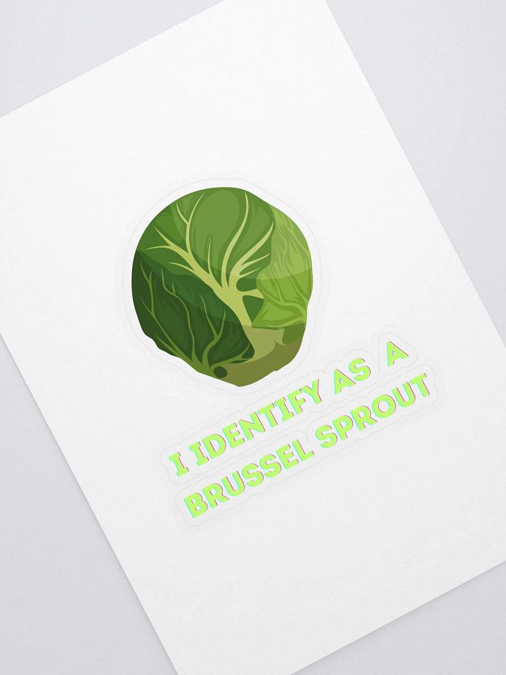 I Identify as a Brussel Sprout Sticker product image (1)