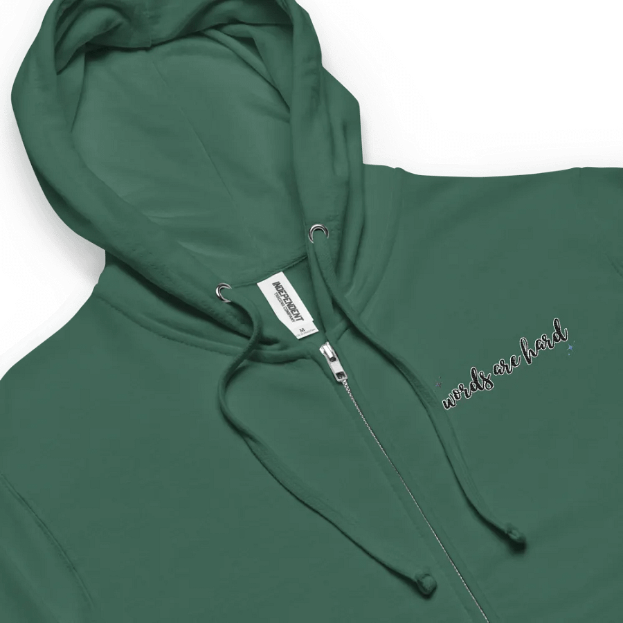 Words Are Hard Zip-Up Hoodie product image (58)