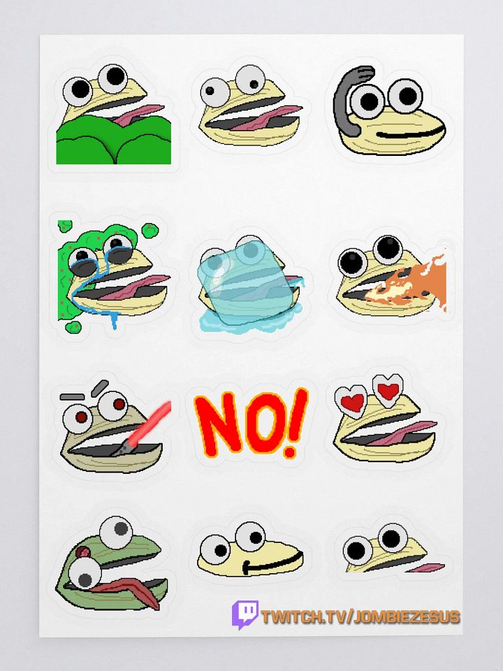 Jombie's Clam Stickers - Set #2 product image (1)