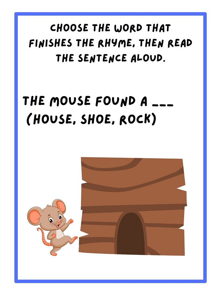 Rhyme Time Printable Worksheets product image (2)