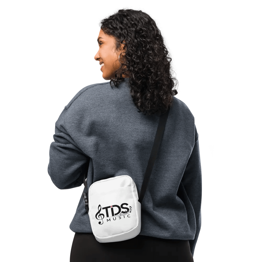 TDS Music White Crossbody Bag with All-Over Musical Print product image (10)
