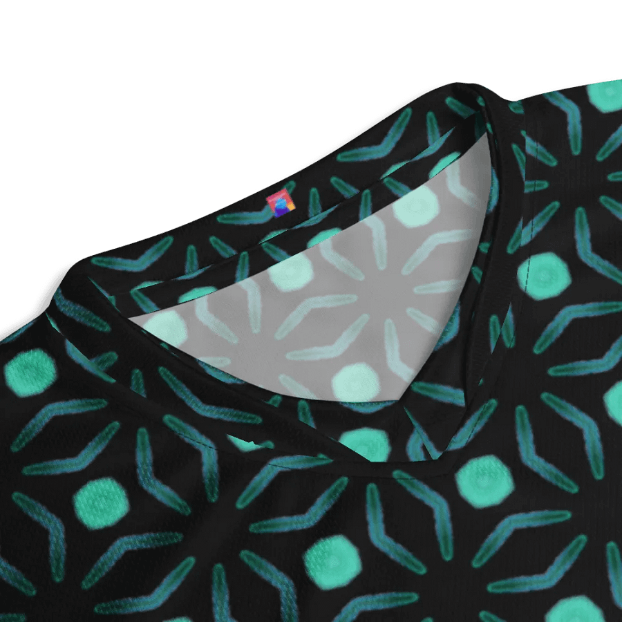 Abstract Repeating Values Unisex V Neck Sports Jersey product image (5)