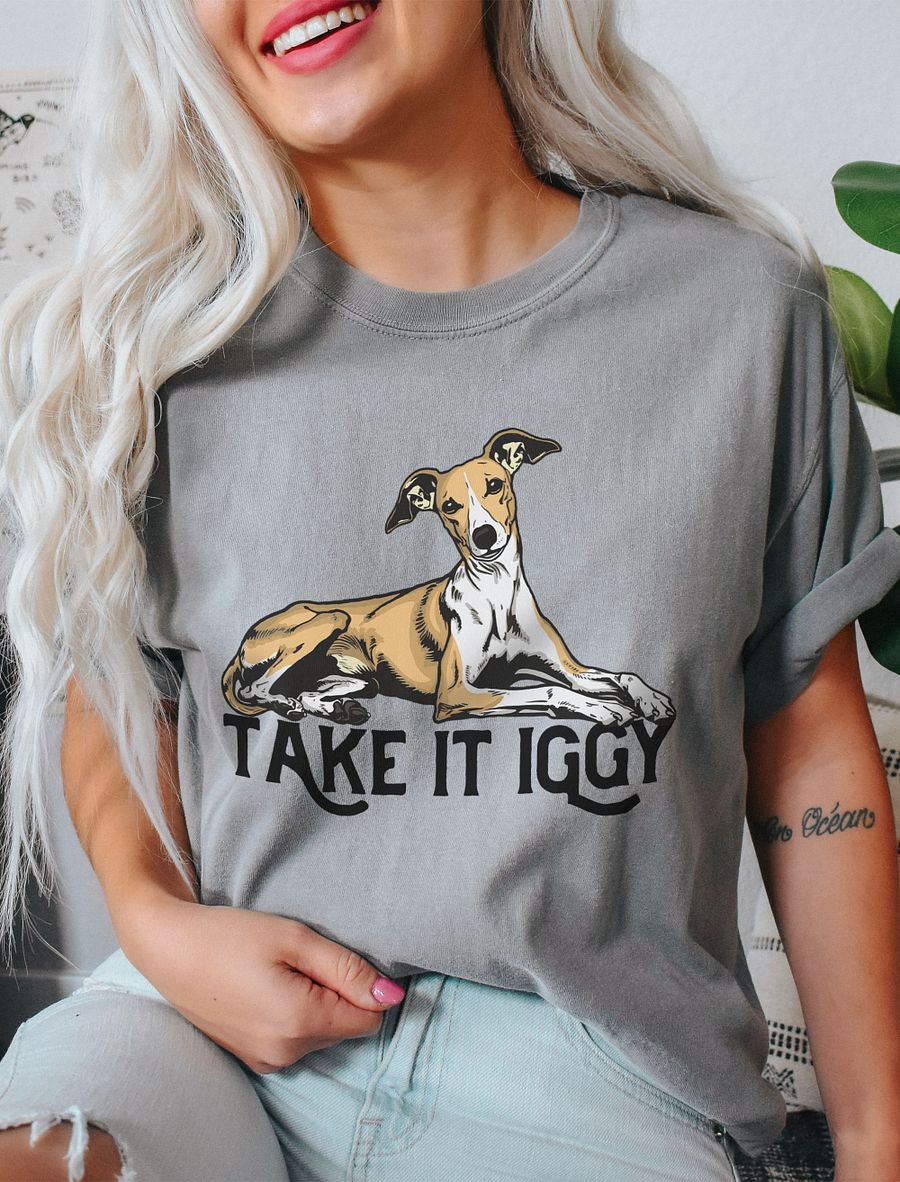 Take It Iggy T-Shirt of an Italian Greyhound (Fawn) | Funny T-Shirt for Iggy Paw-rents product image (11)