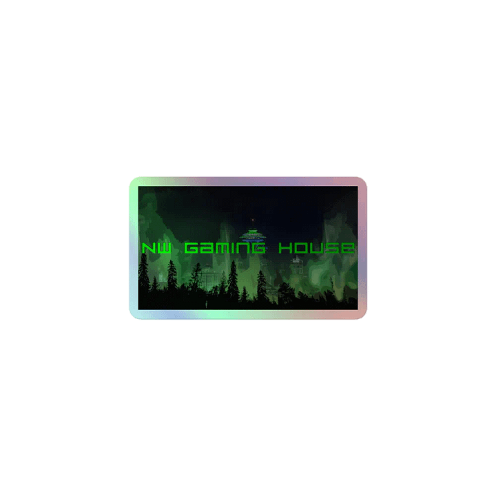 Nightfall in NW Gaming House Holographic Stickers product image (1)