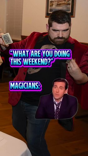 ask me what i’m doing this weekend .
#magician #magic #podcast #fyp #magiciansworkshop #magicshow
