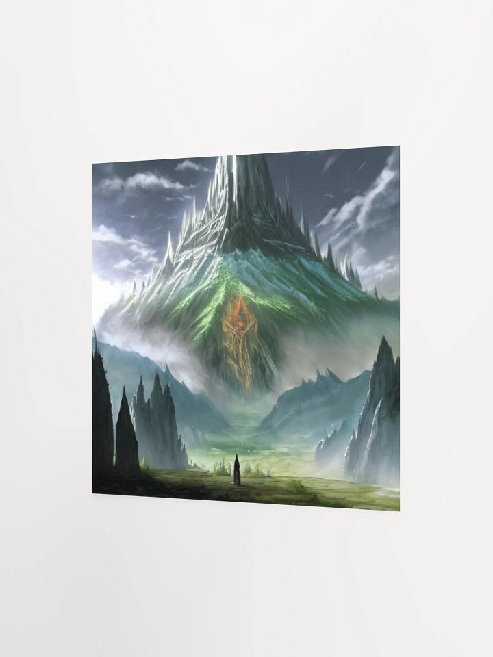Mystical Mountain Glow Lord Of The Rings Anime Concept Art Poster product image (7)