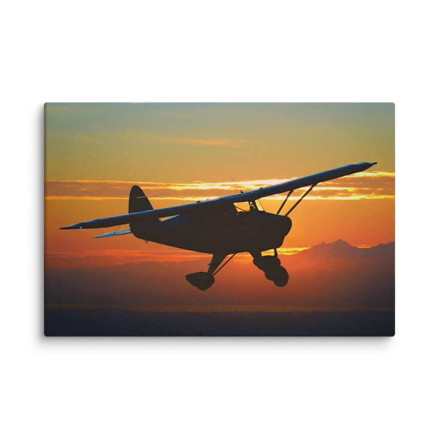 Piper Tri-Pacer Sunset Silhouette product image (4)