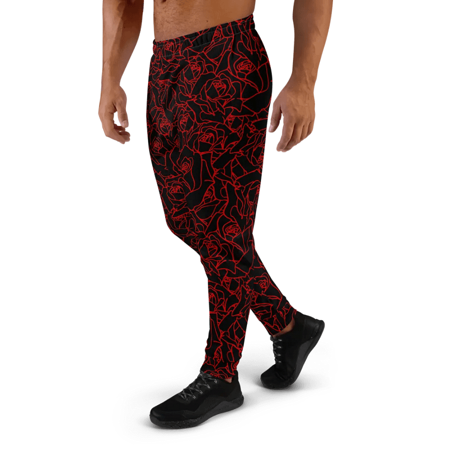 Loads of Roses · black-red joggers product image (3)