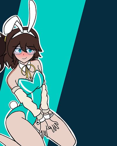 Bunny suit art of @lowrend 

#lowrend #lowrendart #fanart #art #artistsoninstagram #artistsofinstagram #digitalart #amematoi ...
