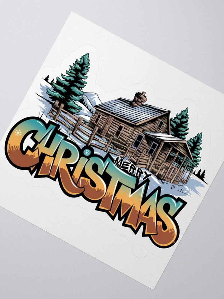 Western Christmas Graffiti Art: Urban Holiday Design with Rustic Charm product image (6)