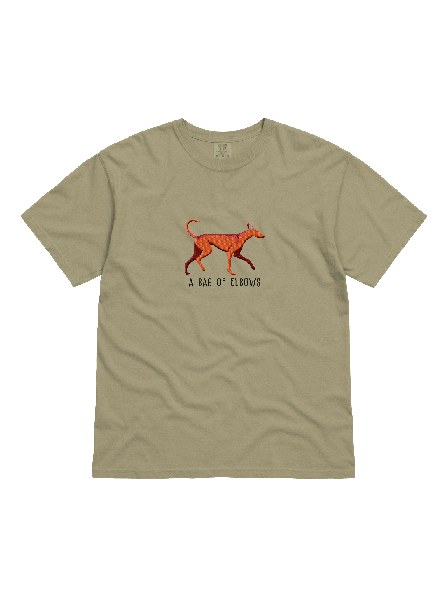 A Bag of Elbows T-Shirt(Embroidered) of an Ibizan Hound(Red) product image (3)