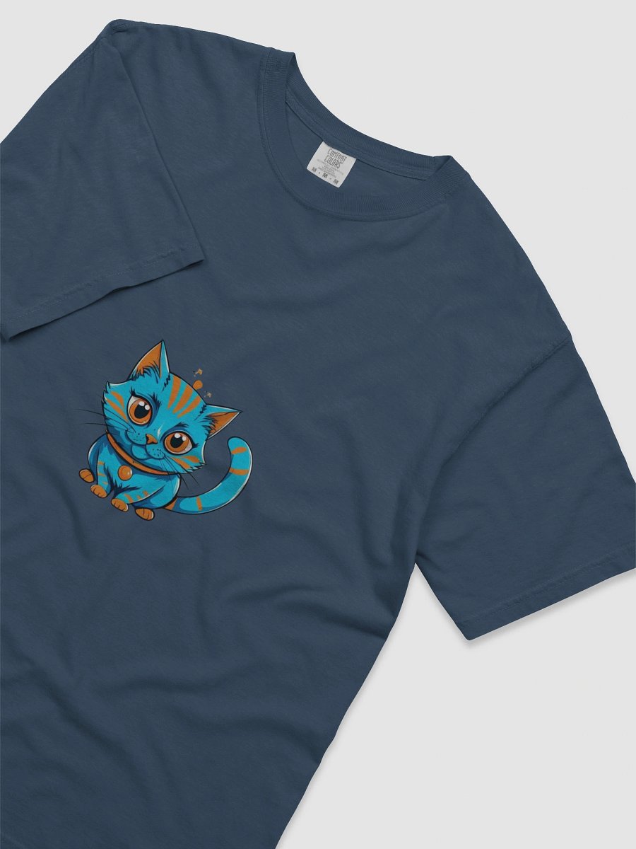 Whimsical Blue Cat Graphic Tee product image (60)