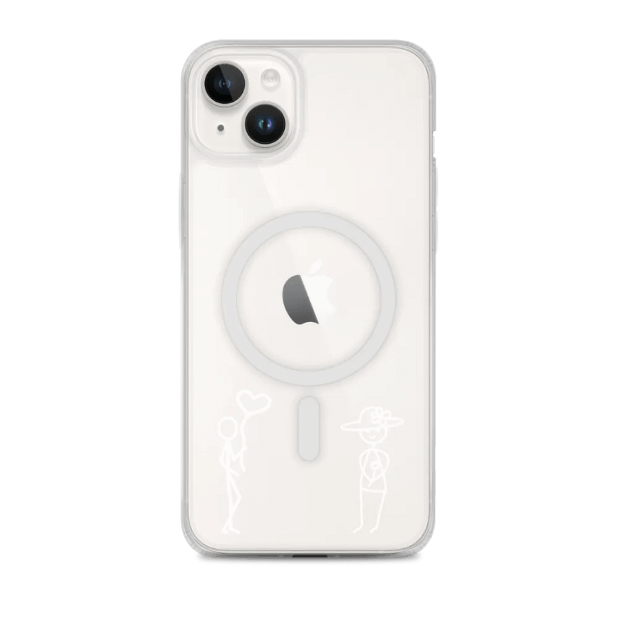 She & Her Pookie iPhone MagSafe® clear case - White product image (2)
