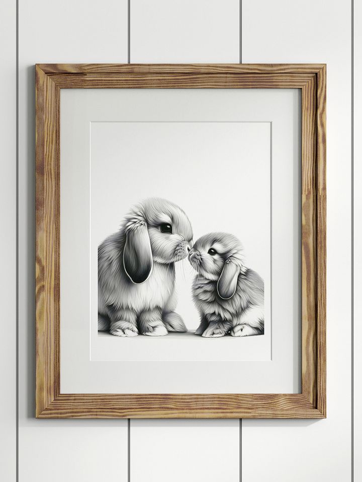 Woodland Lop Eared Bunny Print A200 product image (1)