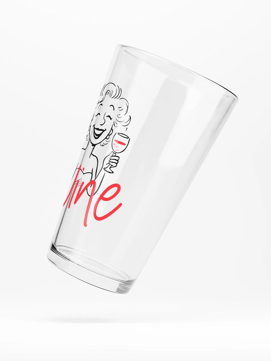 Red Wine Typography Pint Glass product image (5)