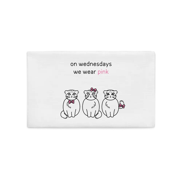 Pink Wednesdays Manul - Pillow Case product image (2)