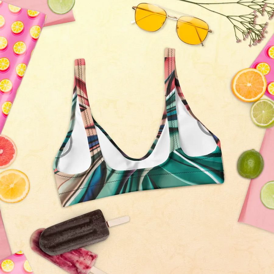 TDS Music Recycled Padded Bikini Top in Abstract Colors (XS-3XL) product image (9)