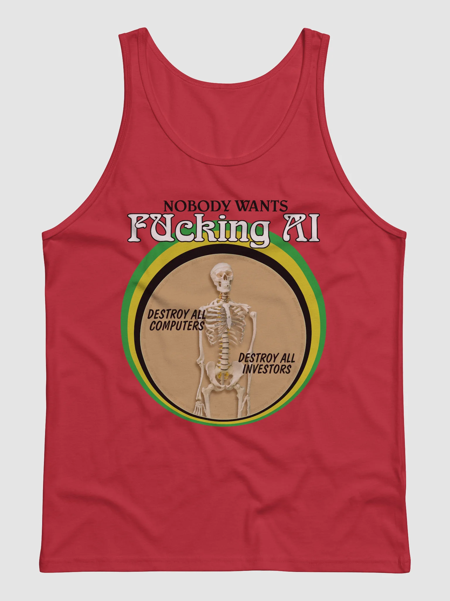 NOBODY WANTS FUCKING AI "TANK TOP" product image (5)