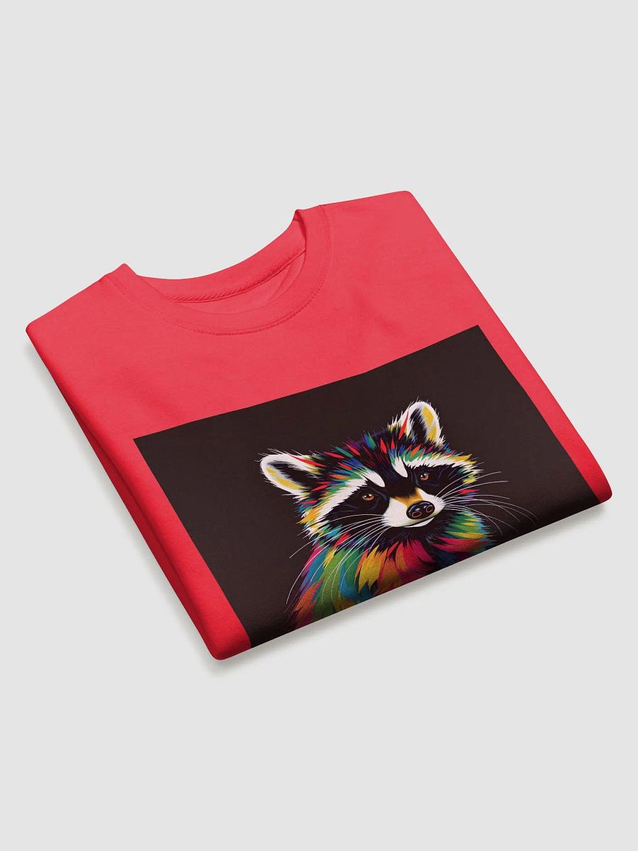 Vibrant Raccoon Brushstrokes Sweatshirt product image (3)