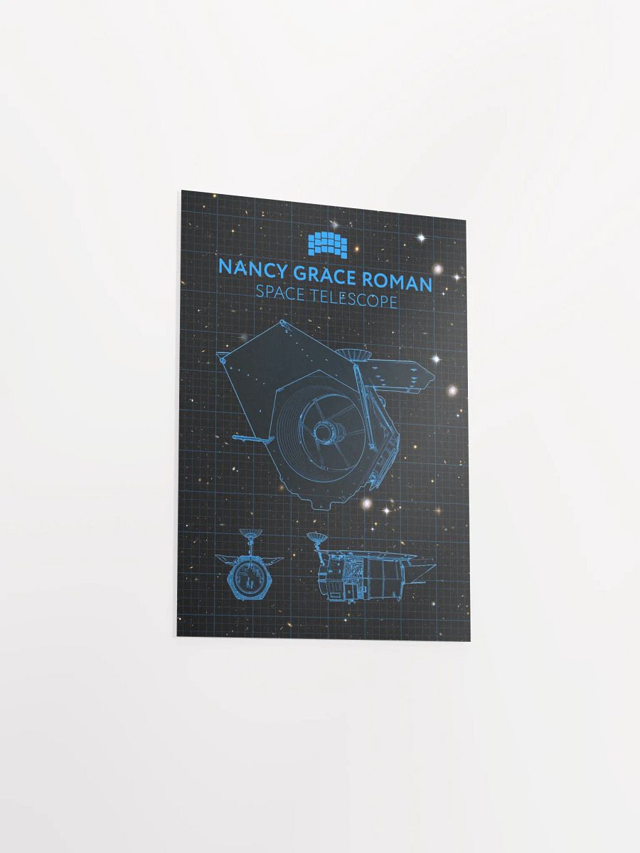 Nancy Grace Roman Telescope Blueprint Poster — NASA NGRST Space Print product image (8)
