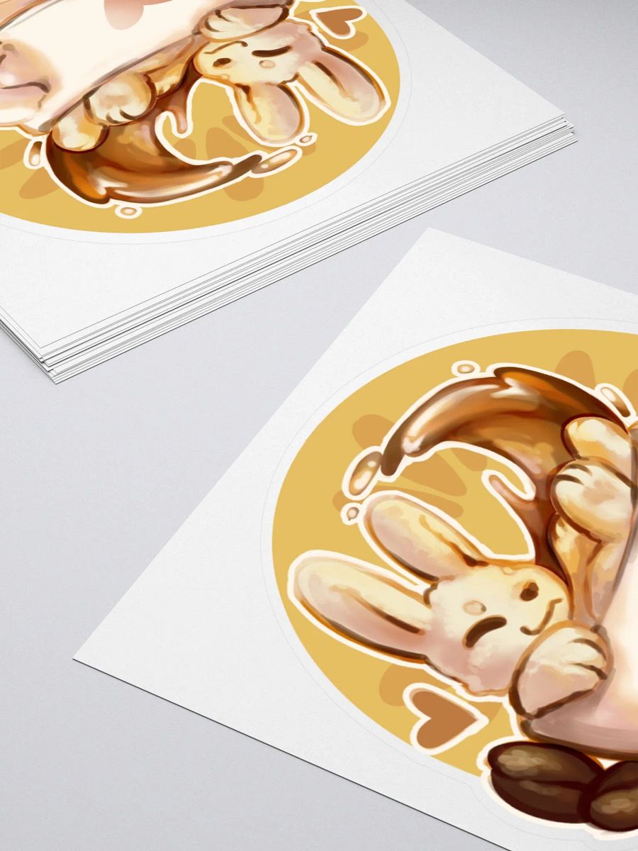 coffee bunny splash - sticker product image (4)