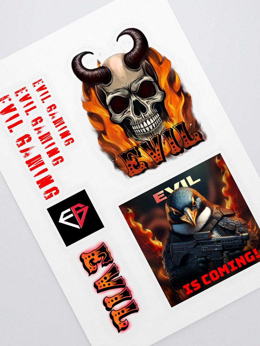 EVIL Gaming Design Sticker Sheet Set product image (1)