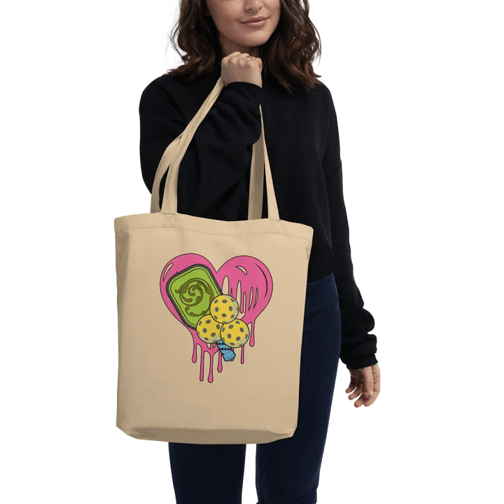 Heart Pickleball Ornate Love Eco Tote product image (2)