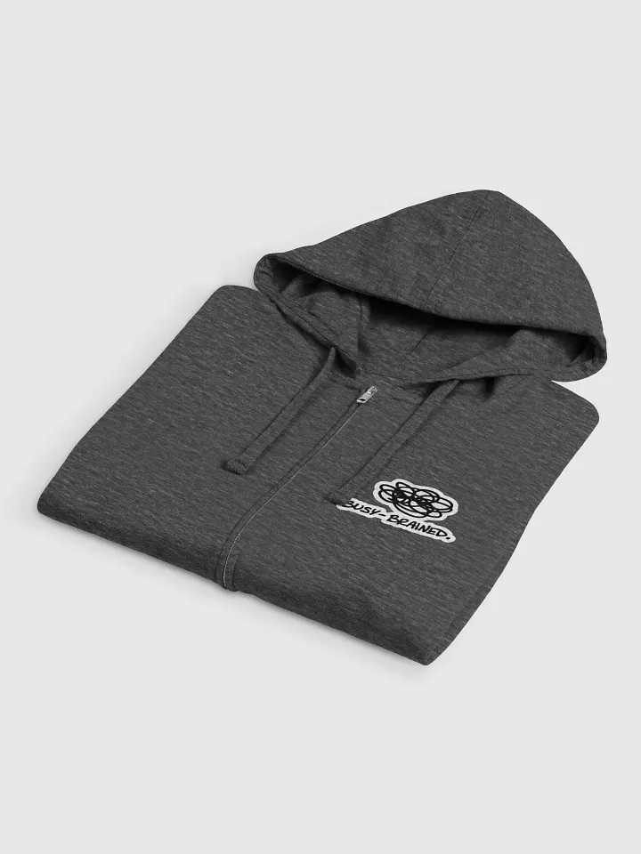 BUSY-BRAINED (sm. bubble design) zip-up hoodie product image (2)