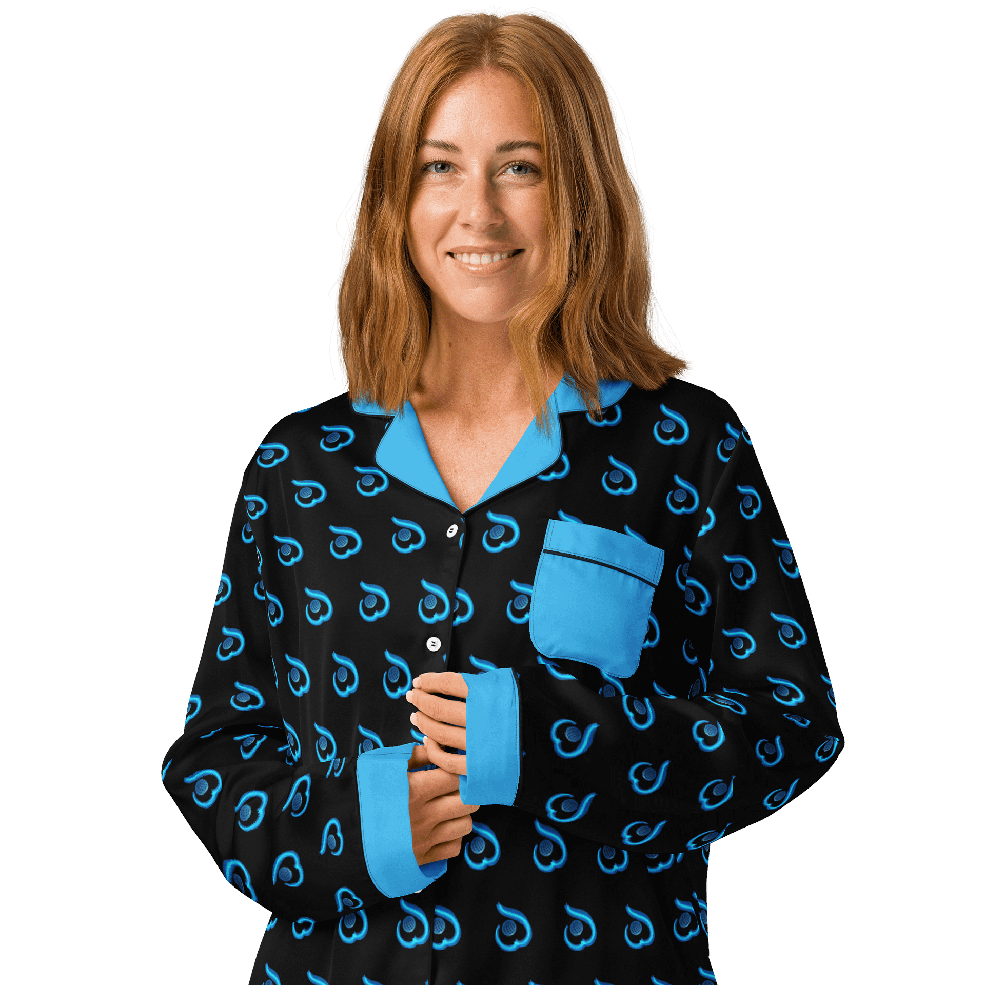 WILLOWISP Elite Espionage Patterned Long Sleeve Pajama Top product image (3)