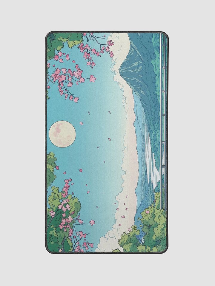 Moonlit Sakura Scenery Desk Mat - 12"x22" product image (2)