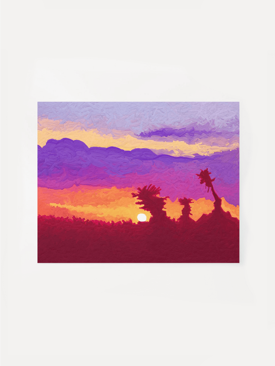 Brush Dancing in the Evening Light Poster product image (2)
