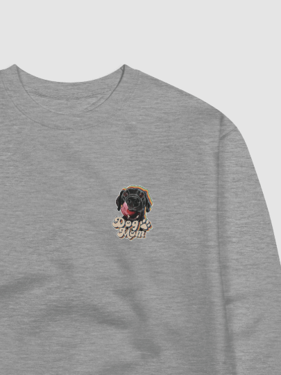 Black Lab Dog Mom Sweatshirt All colors Small print product image (26)