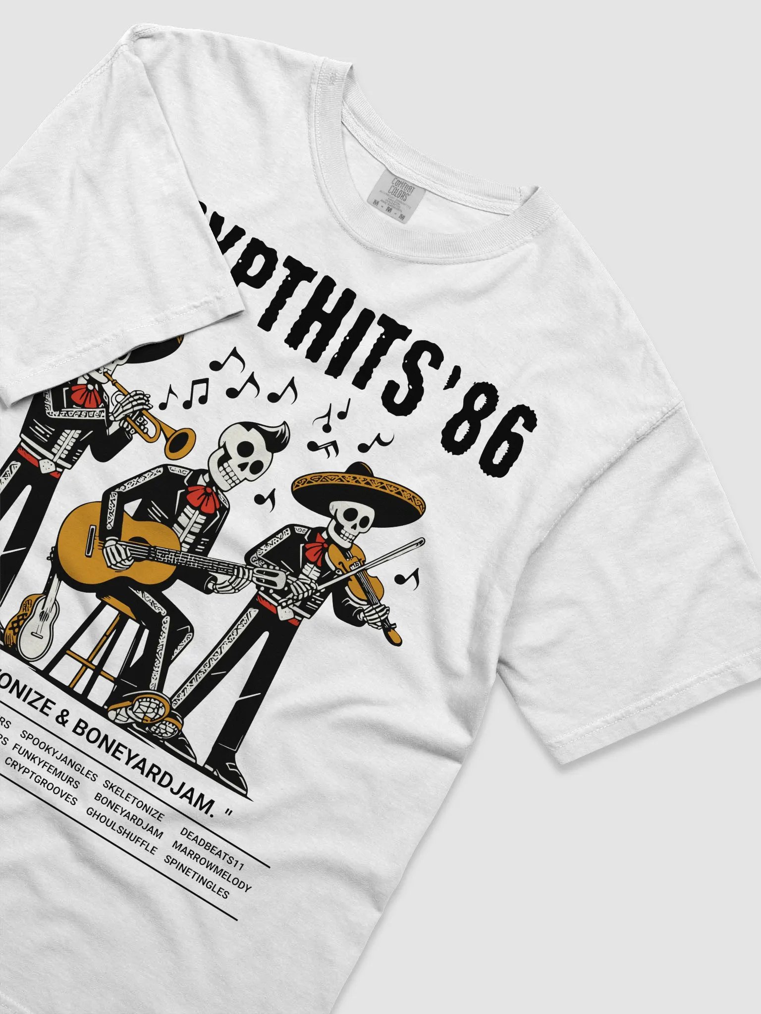 Mariachi Skeleton Trio T-Shirt product image (3)